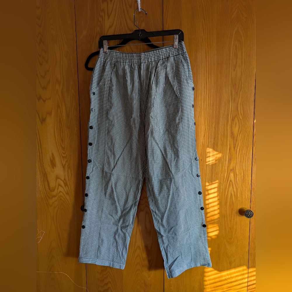 Striped Black and White Pants